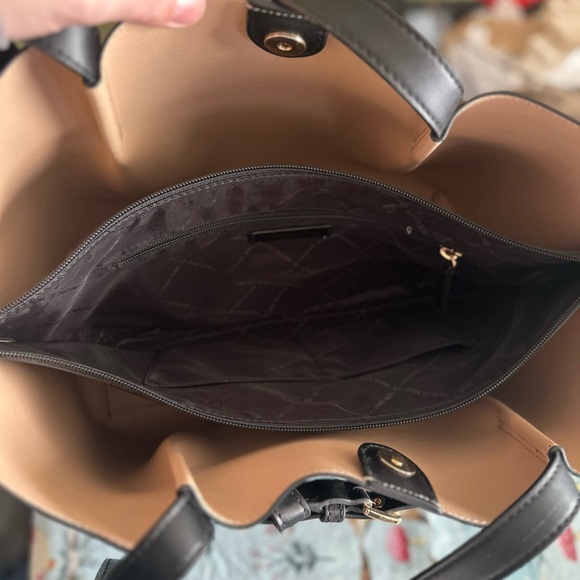 Michael Kors black leather tote